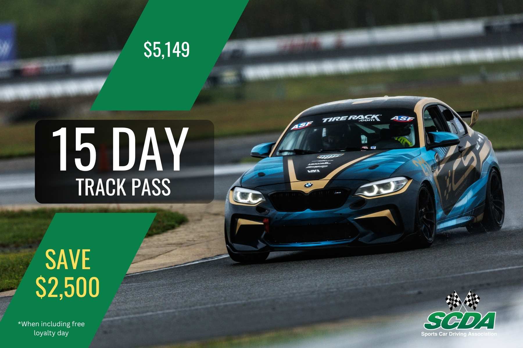SCDA- 15 Day Track Pass- Pick any 15 event days image 0