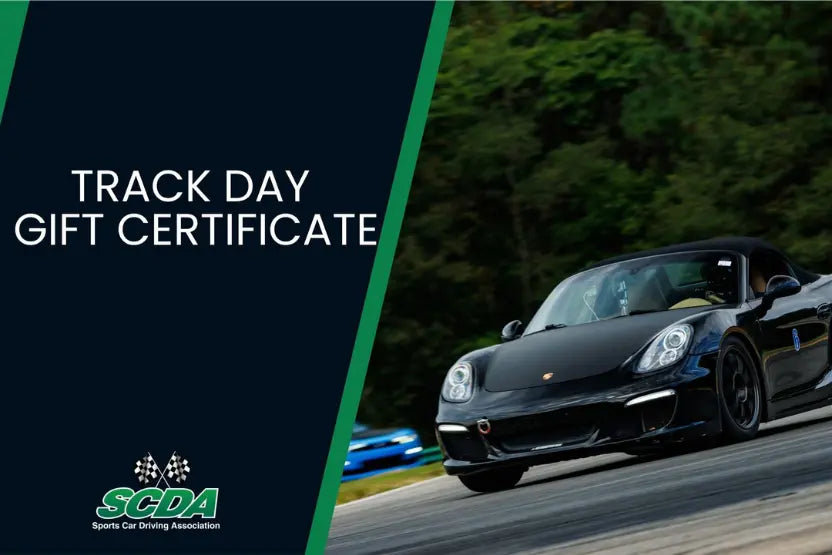 SCDA Track Event Gift Certificate- Valid for ANY track day